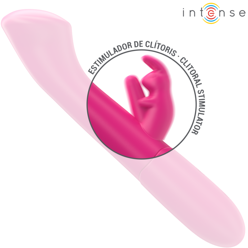 INTENSE - VIBRATEUR JULIETA RABBIT 18,6 CM 10 VIBRATIONS ROSE