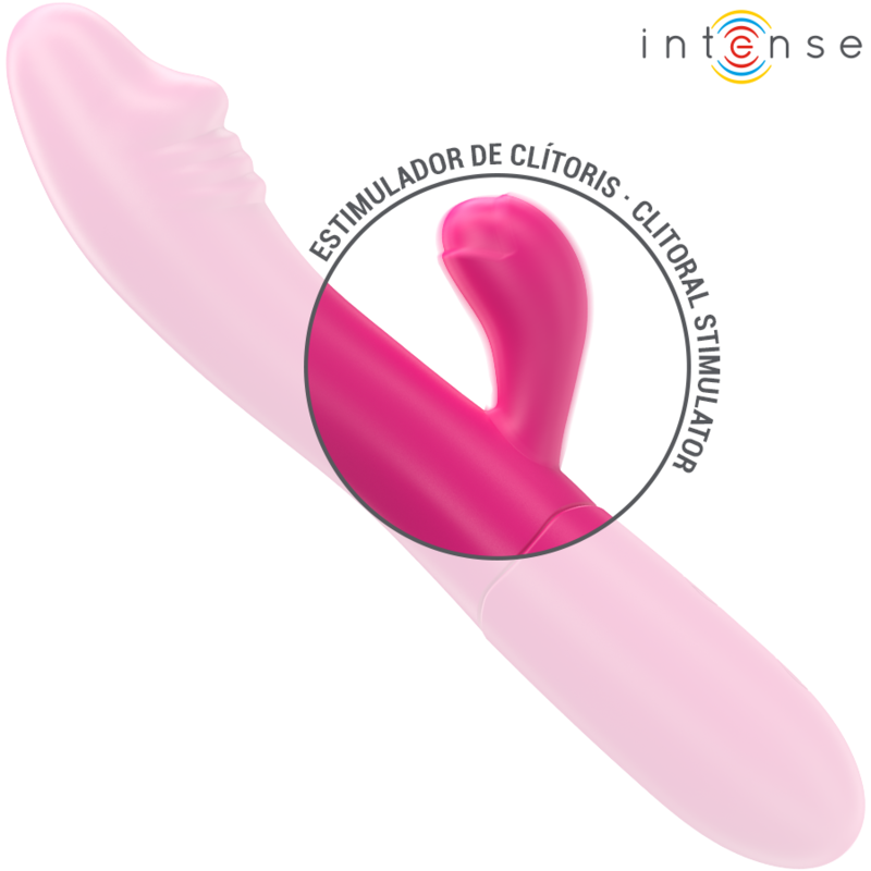 INTENSE - VIBRATEUR FLEXIBLE IVY 10 VIBRATIONS AVEC LANGUE STIMULANTE ROSE