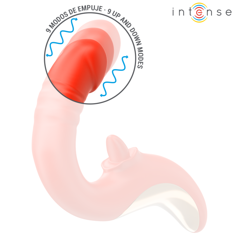 INTENSE - PAULINA VIBRATOR UND STIMULATOR IN U-FORM ROT