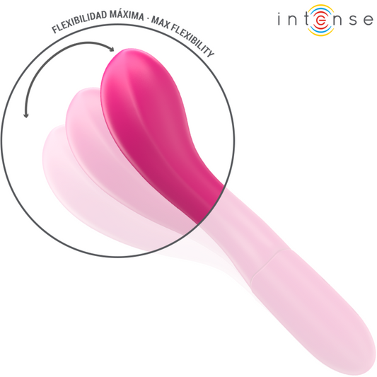 INTENSE - VIBRATEUR LISETTE 19 CM FLEXIBLE 10 VIBRATIONS ROSE