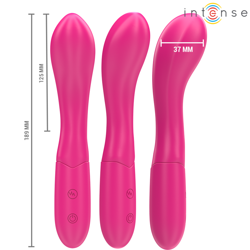 INTENSE - VIBRATEUR LISETTE 19 CM FLEXIBLE 10 VIBRATIONS ROSE