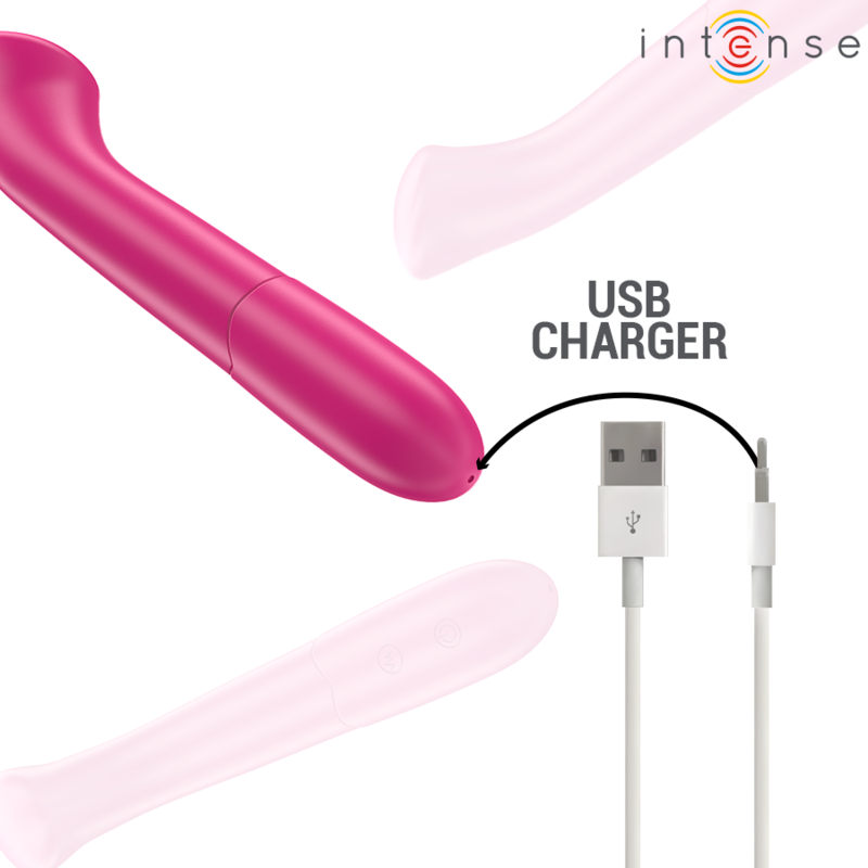 INTENSE - PATY VIBRATOR 19 CM FLEXIBEL 10 VIBRATIES MODEL 2 ROZE