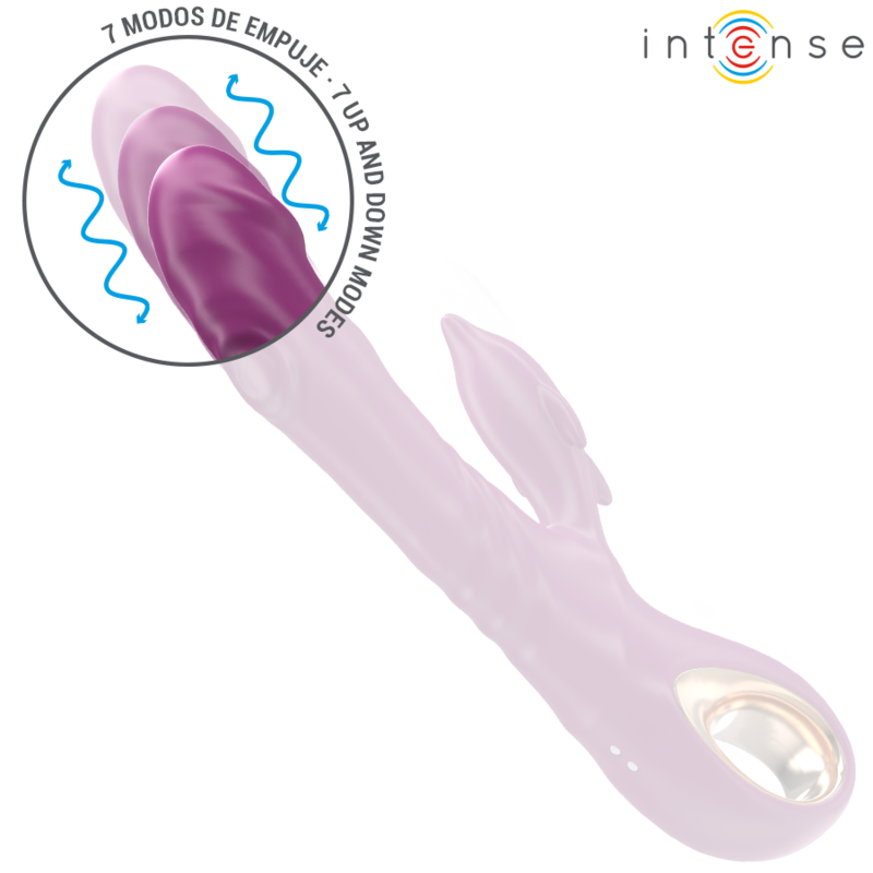 INTENSE - HALLE MULTIFUNCTIONAL VIBRATOR WITH DOLPHIN-STIMULATING TONGUE PURPLE