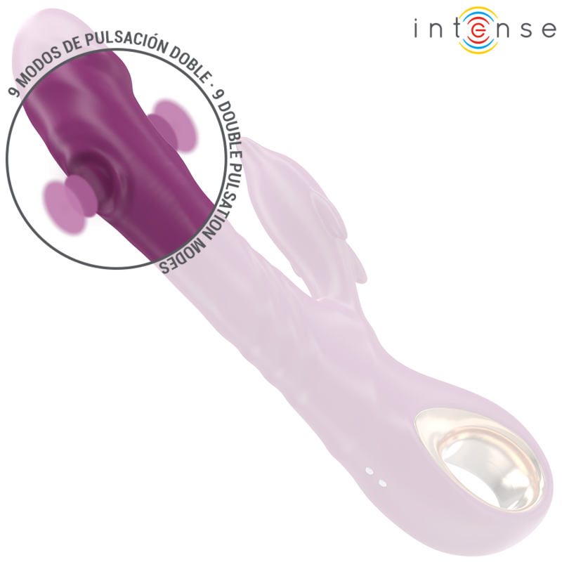INTENSE - HALLE MULTIFUNCTIONAL VIBRATOR WITH DOLPHIN-STIMULATING TONGUE PURPLE