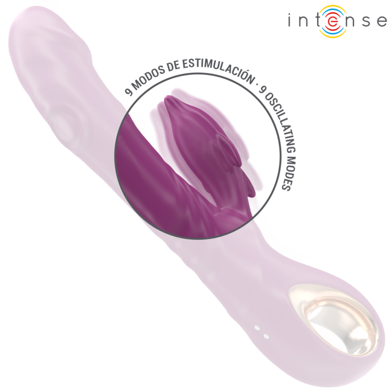 INTENSE - HALLE MULTIFUNCTIONAL VIBRATOR WITH DOLPHIN-STIMULATING TONGUE PURPLE