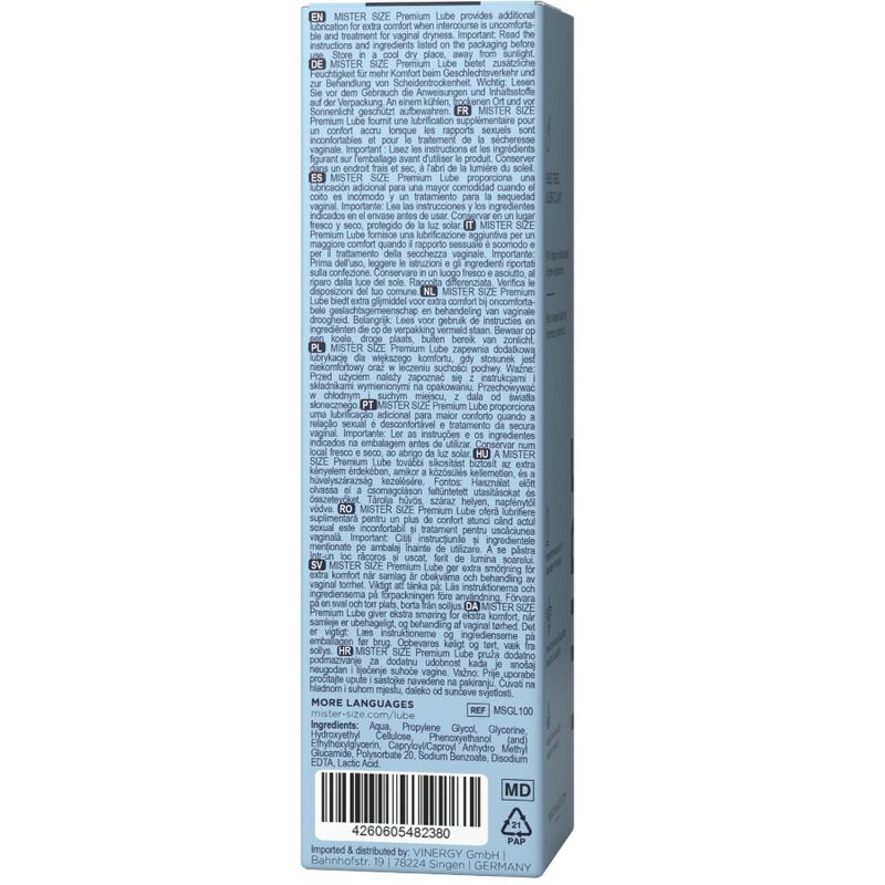 MISTER SIZE - PREMIUM GLIJMIDDEL 100 ML