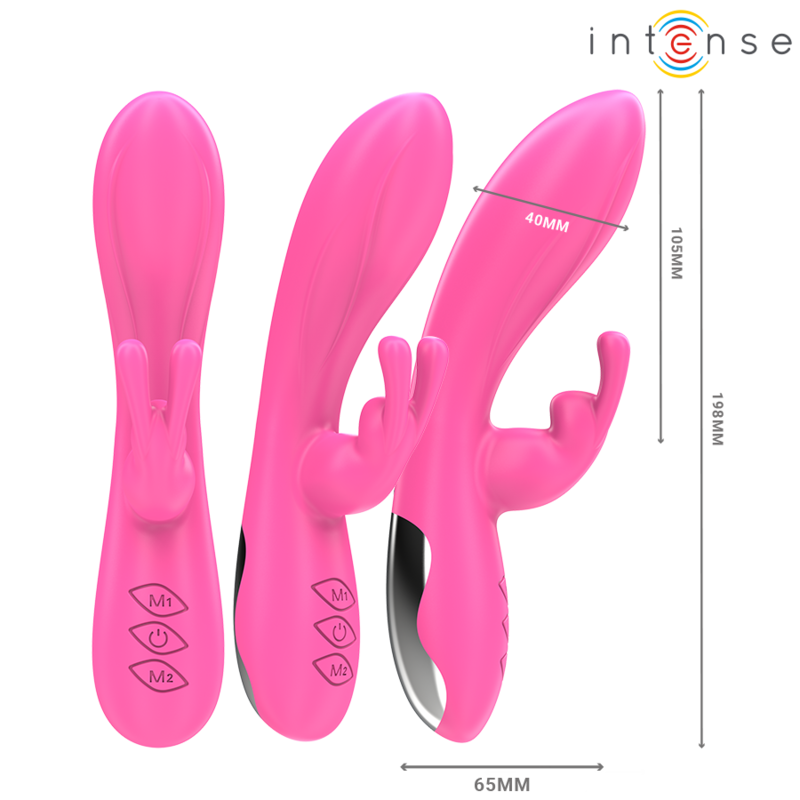 INTENSE - RANDALL RABBIT VIBRATOR 10 VIBRATIES ROZE