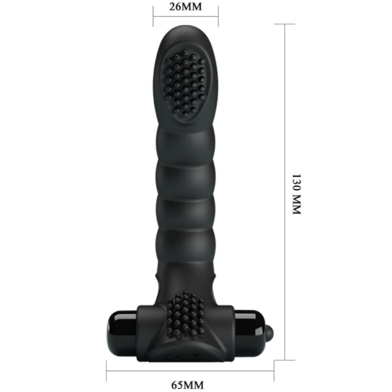 PRETTY LOVE - VIBRATEUR ALEXANDER FINGER 10 VIBRATIONS NOIR