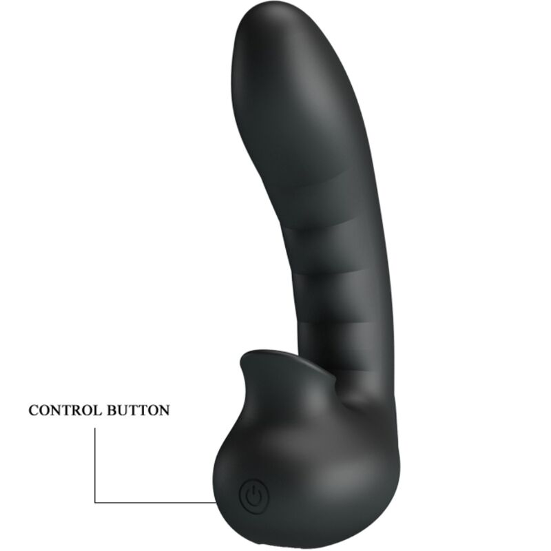 PRETTY LOVE - HOBGOBLIN VIBRERENDE VINGER SLEEVES 12 VIBRATIES + CLITORIS STIMULATOR ZWART