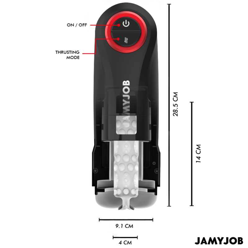 JAMYJOB - MASTURBATEUR VAGIN AUTOMATIQUE AVEC FONCTION GRAVITÉ, 5 MODES D'ASPIRATION