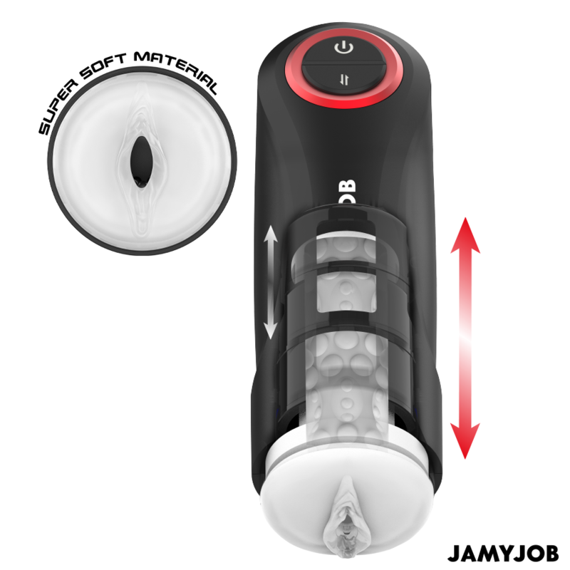 JAMYJOB - MASTURBATEUR VAGIN AUTOMATIQUE AVEC FONCTION GRAVITÉ, 5 MODES D'ASPIRATION