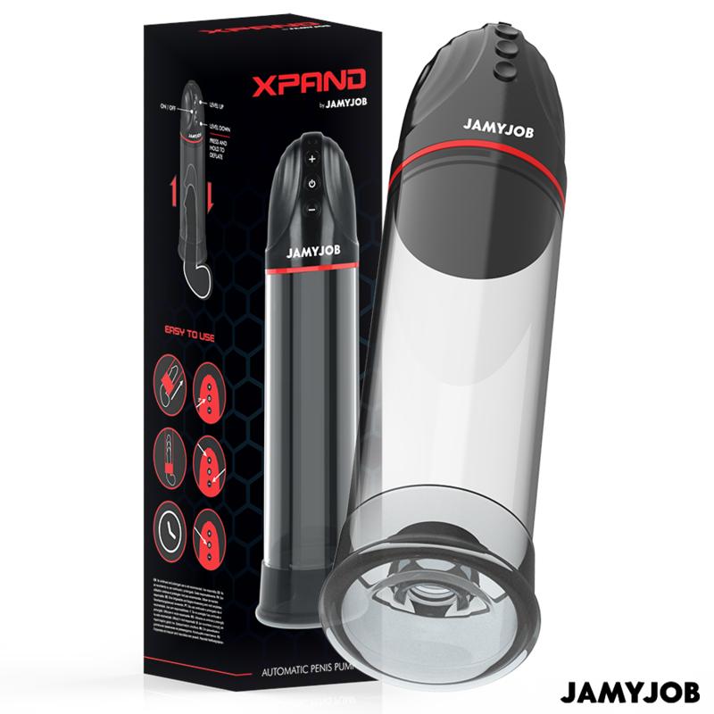 JAMYJOB - XPAND AUTOMATISCHE PUMPE 3 STUFEN STIMULIERENDER WELLEN GRAU