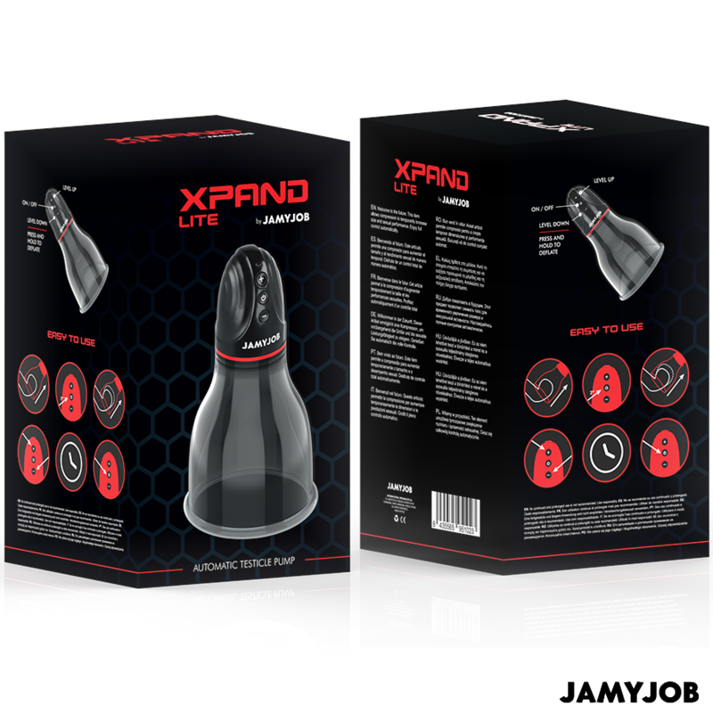JAMYJOB - XPAND LITE POMPE DE TEST AUTOMATIQUE 3 NIVEAUX D'ONDES STIMULANTES GRIS