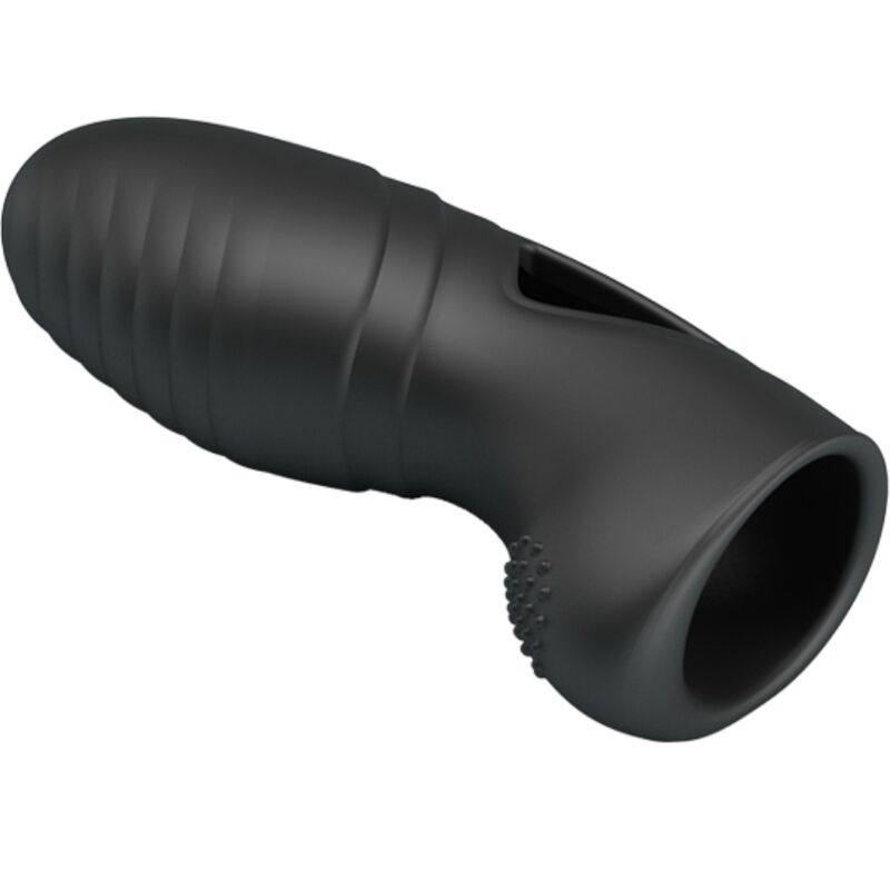 PRETTY LOVE - ALAN VIBRATEUR DE DOIGT EN SILICONE NOIR