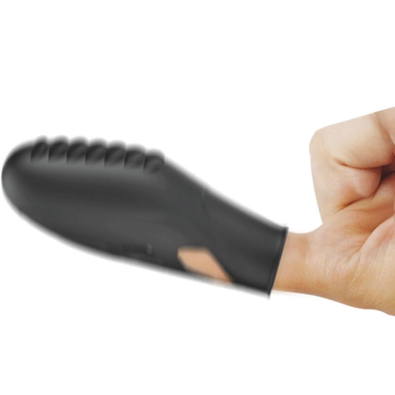 PRETTY LOVE - GILO SILICONEN VINGERVIBRATOR ZWART