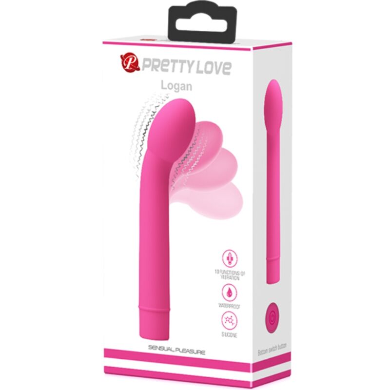 PRETTY LOVE - LOGAN G-SPOT VIBRATOR 10 VIBRATIES ROZE