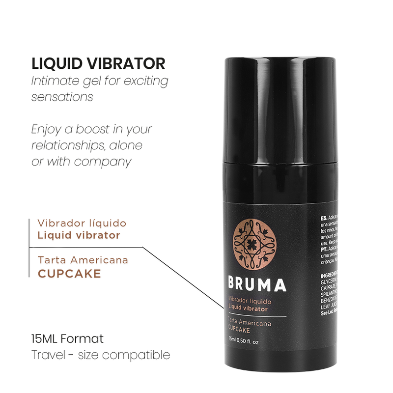 BRUMA - FLÜSSIGER VIBRATOR ULTRA GLEITEND CUPCAKE 15 ML