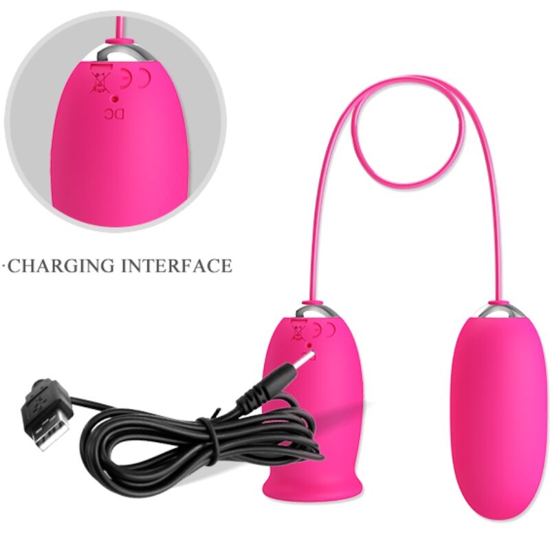 PRETTY LOVE - ŒUF VIBRANT DAISY + LANGUE STIMULANTE POUR CLITORIS ROSE