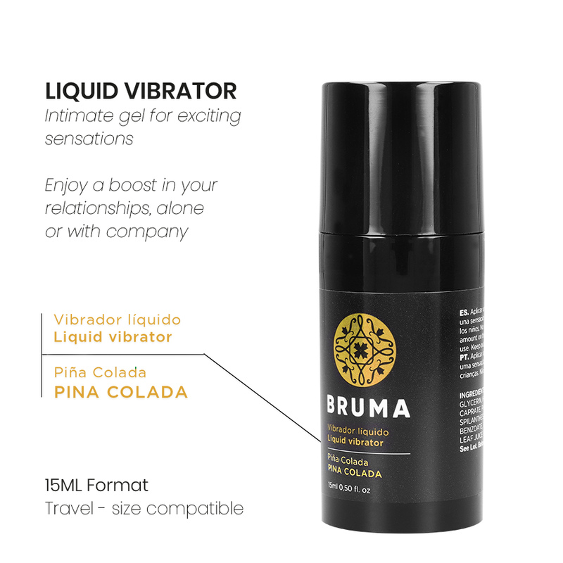 BRUMA - FLÜSSIGER VIBRATOR ULTRA GLEITEND PINA COLADA 15 ML