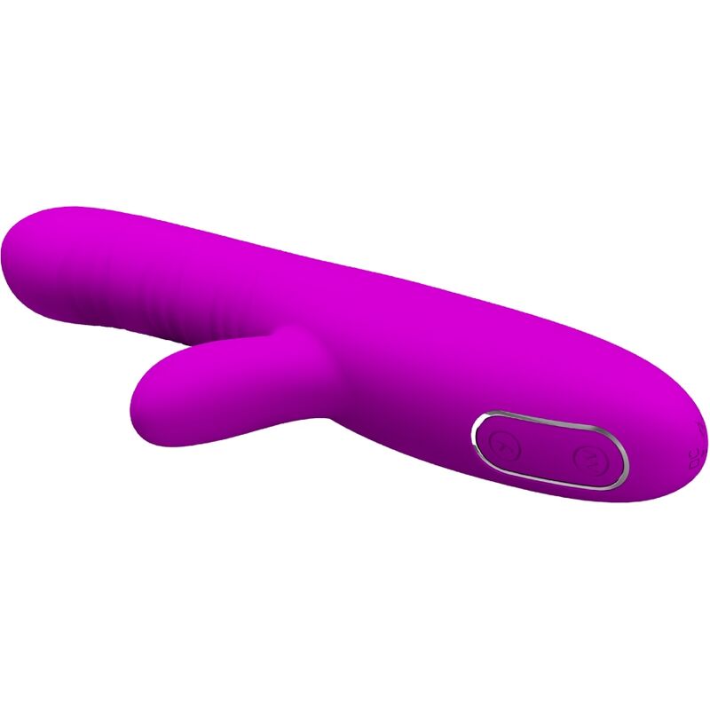 PRETTY LOVE - ANGELIQUE VIBRATEUR MULTIFONCTIONNEL + STIMULATEUR DE CLITORIS VIOLET