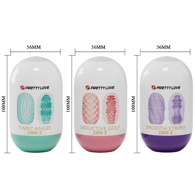 PRETTY LOVE - CUPID X 18 MASTURBATEURS HOMMES DIFFÉRENTES TEXTURES