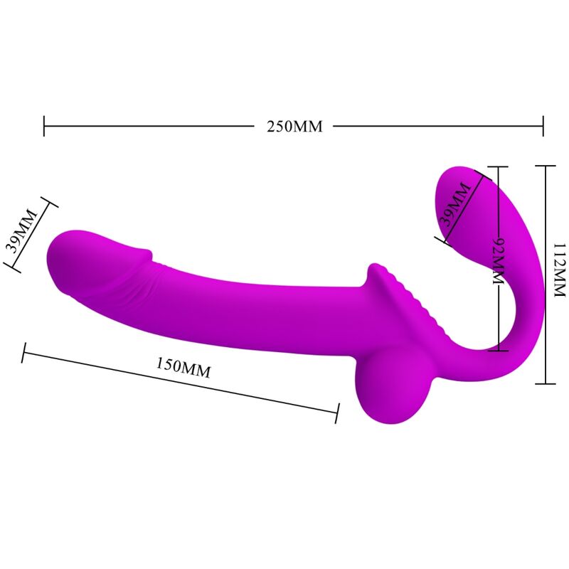 PRETTY LOVE - KELPIE DUBBELE STRAP-ON STIMULATOR PAARS