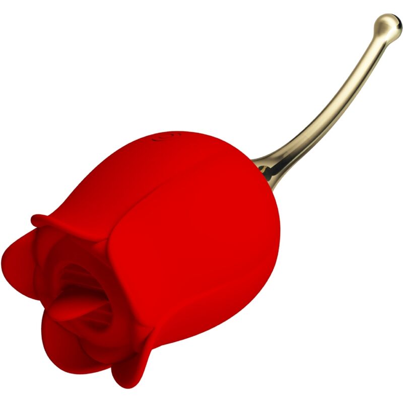 PRETTY LOVE - ROSE LOVER ROSE STIMULATEUR DE CLITORIS 12 VIBRATIONS ROUGE
