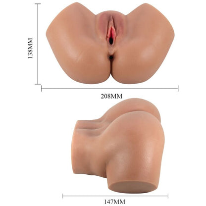 CRAZY BULL - HAILEY VIBRATOR BUTT MIT REALISTISCHER VAGINA UND ANUS-FERNBEDIENUNG