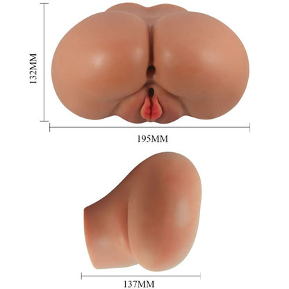 CRAZY BULL - LUNA VIBRATOR BUTT MIT REALISTISCHER VAGINA UND ANUS FLESH CONTROL FERNBEDIENUNG