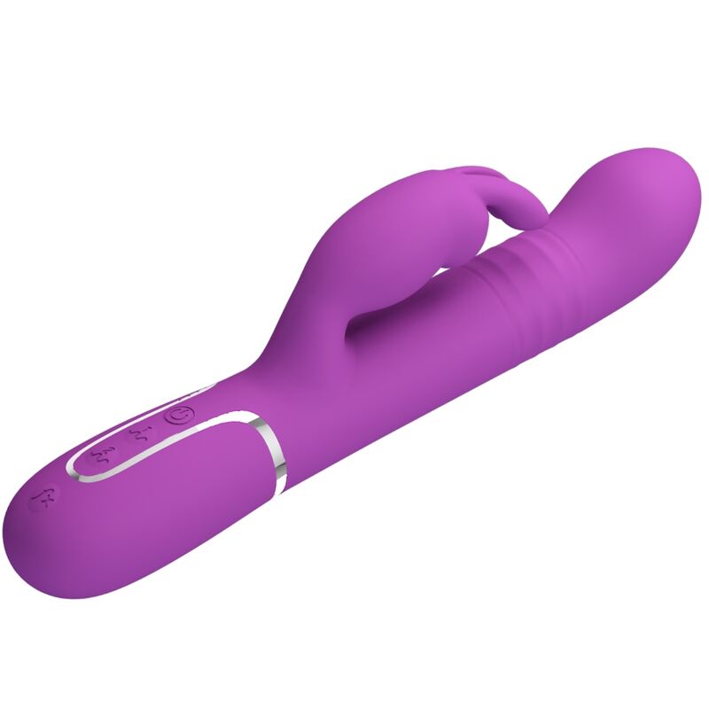 PRETTY LOVE - VIBRATEUR LAPIN MULTIFONCTION 4 EN 1 COALE VIOLET