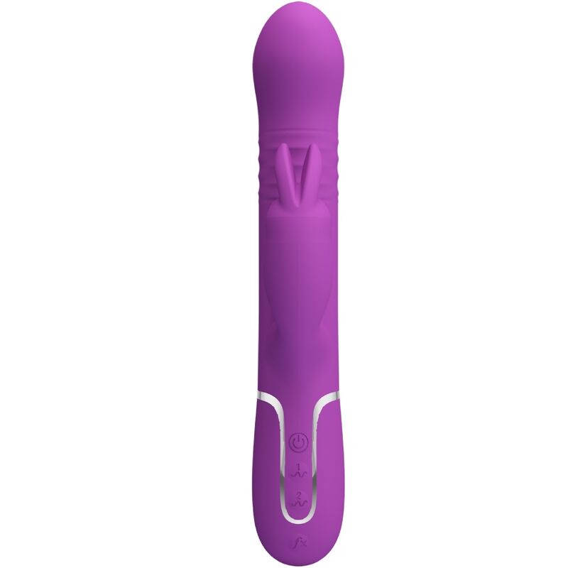 PRETTY LOVE - VIBRATEUR LAPIN MULTIFONCTION 4 EN 1 COALE VIOLET