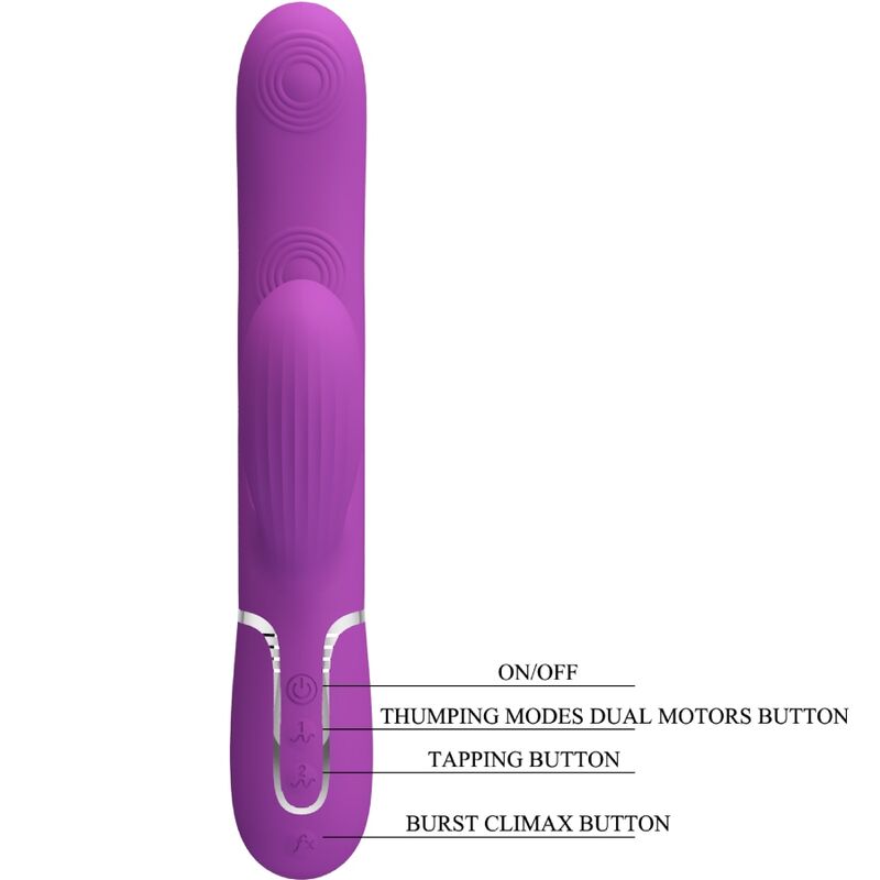 PRETTY LOVE - PERLITA 3 IN 1 MULTIFUNCTIONELE KONIJNENVIBRATOR PAARS