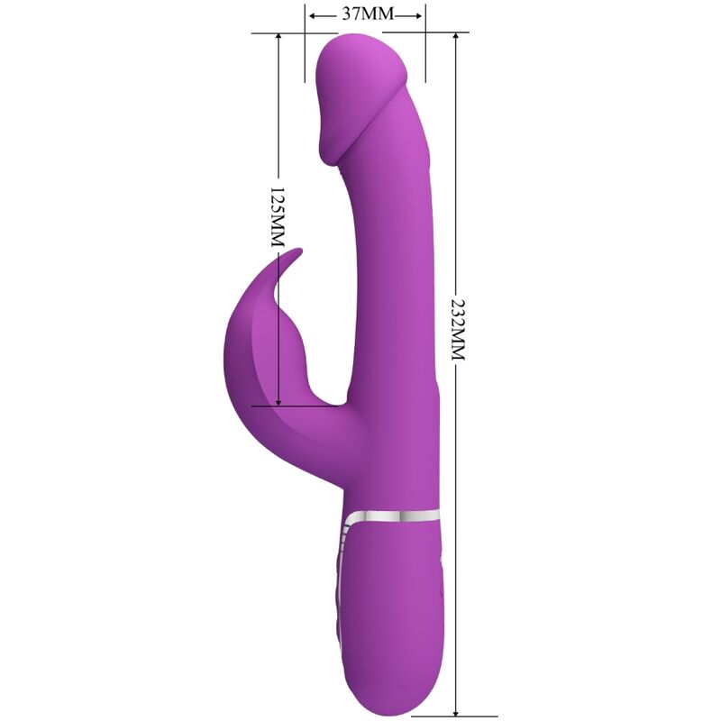PRETTY LOVE - KAMPAS 3 IN 1 MULTIFUNCTIONELE KONIJNENVIBRATOR PAARS