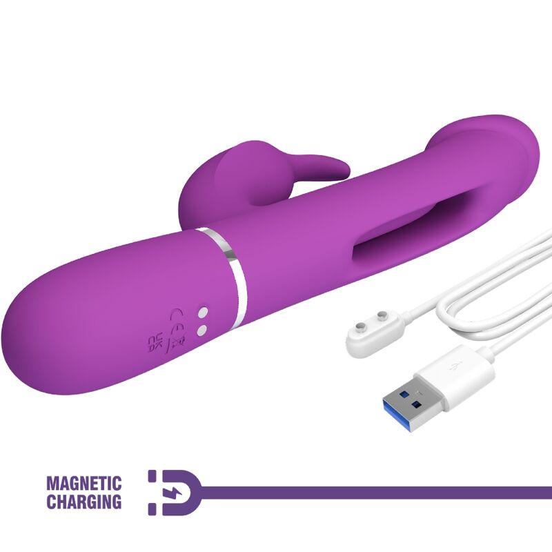 PRETTY LOVE - KAMPAS 3 IN 1 MULTIFUNCTIONELE KONIJNENVIBRATOR PAARS