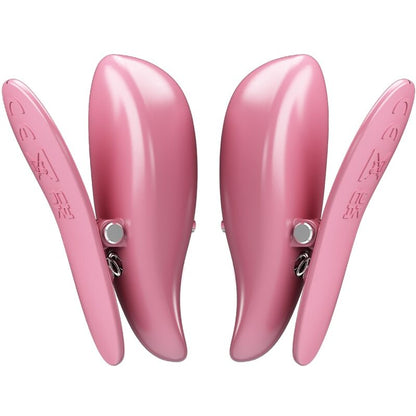 PRETTY LOVE - CAILEY NIPPELKLEMMEN 10 VIBRATIONEN FERNBEDIENUNG ROSA