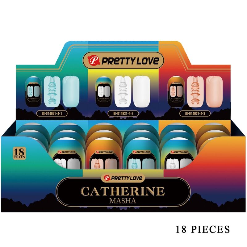 PRETTY LOVE - MASHA PACK 18 MASCRUBATEURS MASCULINS DIFFÉRENTS
