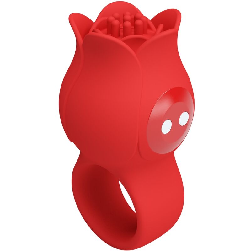 PRETTY LOVE - JAE ROOSVORMIGE VINGERVIBRATOR 10 VIBRATIES ROOD