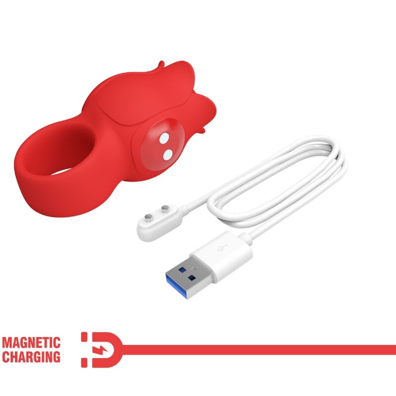 PRETTY LOVE - JAE ROOSVORMIGE VINGERVIBRATOR 10 VIBRATIES ROOD