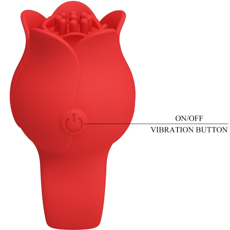 PRETTY LOVE - JAE ROOSVORMIGE VINGERVIBRATOR 10 VIBRATIES ROOD