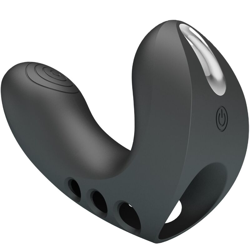 PRETTY LOVE - CAMELIA VINGER VIBRATOR 7 VIBRATIES ZWART
