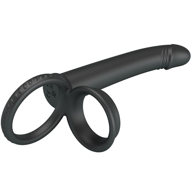 PRETTY LOVE - DILLION DOUBLE PÉNÉTRATION DOUBLE COCKRING NOIR