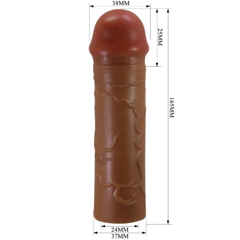 PRETTY LOVE - NILE PENIS SLEEVES MET 2,5 CM VERLENGING MULATTO