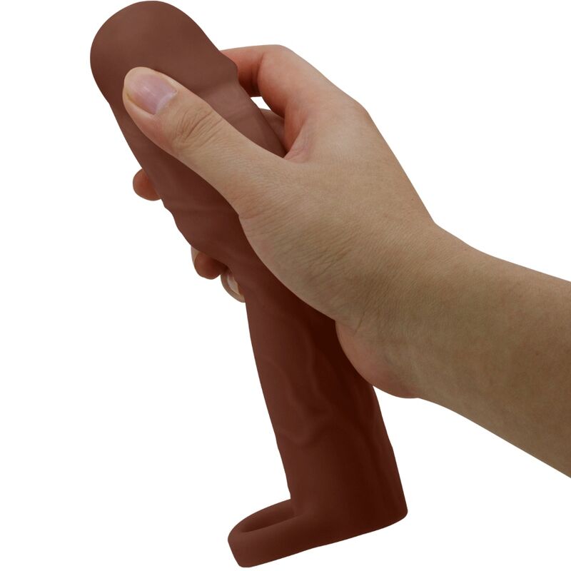 PRETTY LOVE - GERD PENIS SLEEVES MET 7,6 CM VERLENGING MULATTO