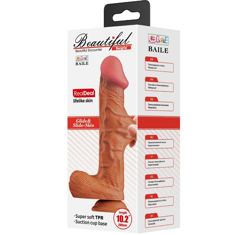 BAILE - BERGRISI REALISTISCHE DILDO 26 CM VLEES