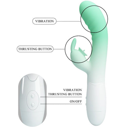 PRETTY LOVE - CERBERUS RABBIT VIBRATOR 3O VIBRATIONEN GRÜN