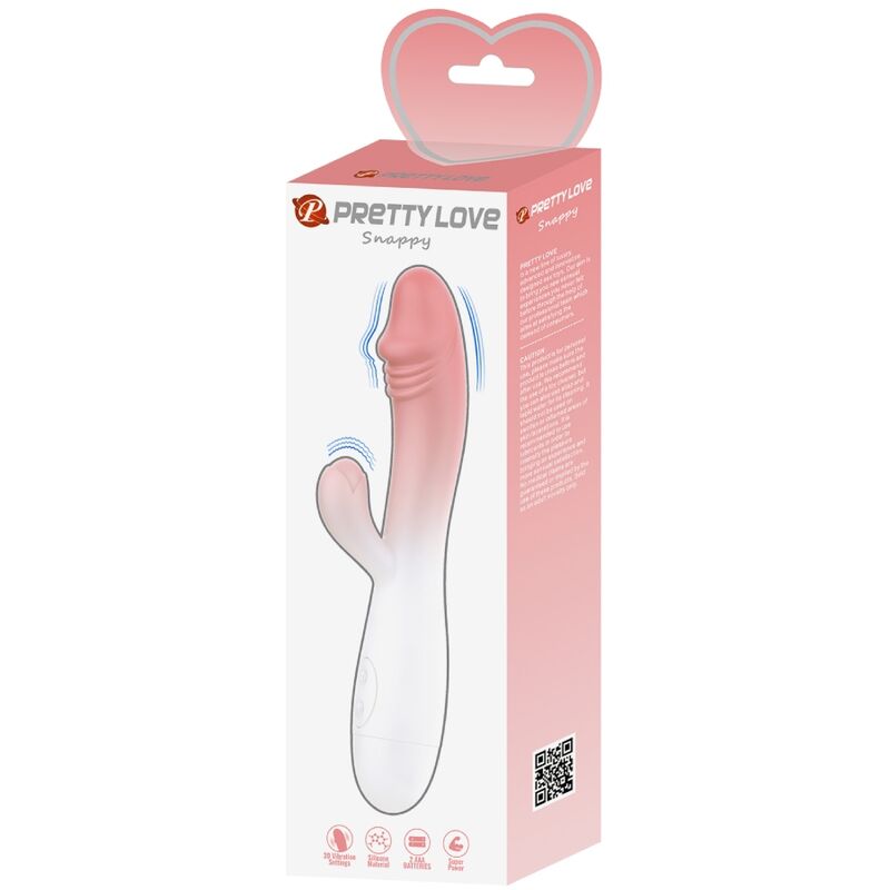 PRETTY LOVE - SNAPPY RABBIT VIBRATOR 30 VIBRATIES ROZE