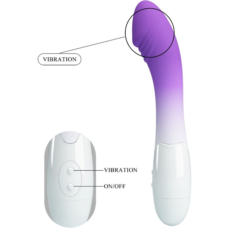 PRETTY LOVE - VIBRATEUR POINT G ELEMENTAL 30 VIBRATIONS VIOLET