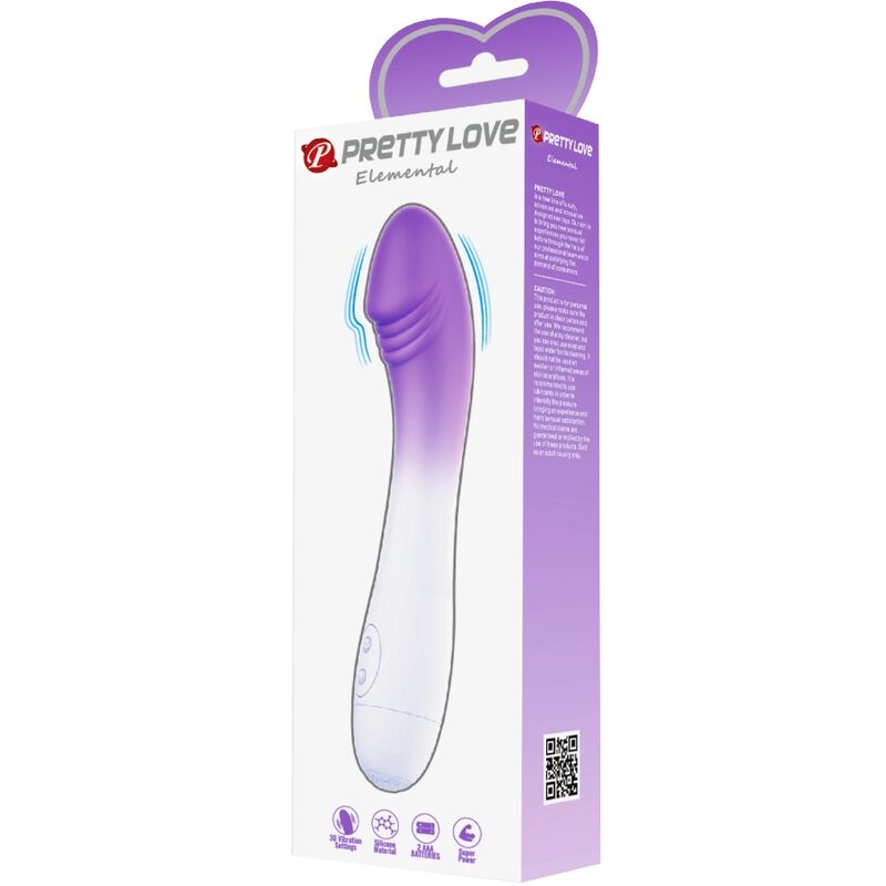 PRETTY LOVE - VIBRATEUR POINT G ELEMENTAL 30 VIBRATIONS VIOLET