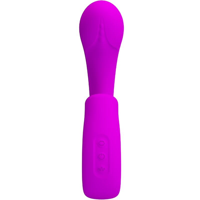 PRETTY LOVE - SIBEL VIBRATEUR POINT G + STIMULATEUR DE CLITORIS 10 VIBRATIONS VIOLET