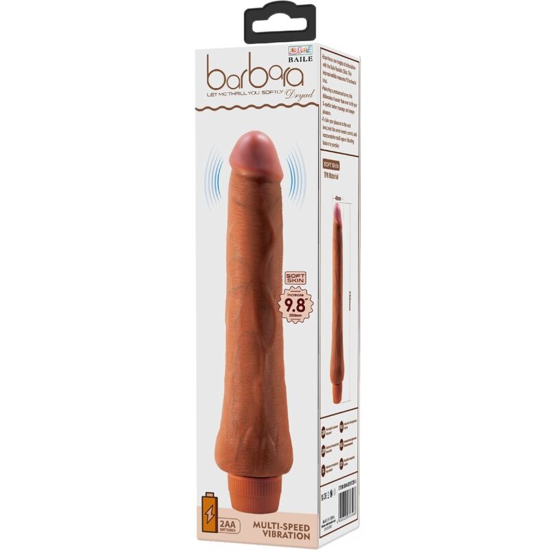 BAILE - DRYAD REALISTISCHE VIBRATOR 25 CM MULATTO